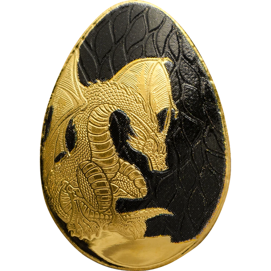 Palau GOLDEN DRAGON EGG 0.5gram 9999 Gold Coin