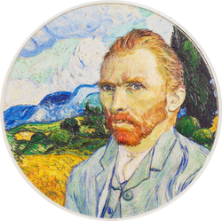 2022 2oz Silver Masters of Art VINCENT VAN GOGH Proof Coin