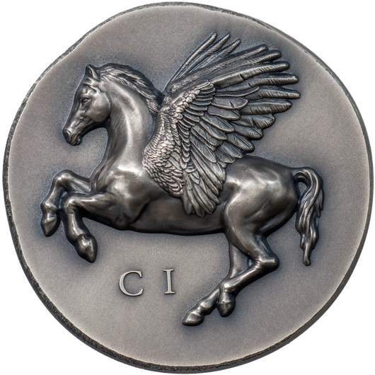 2022 $5 Cook Islands, PEGASOS 1oz 999 Silver Coin