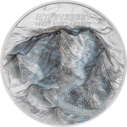 2023 Cook Islands $10- MT EVEREST - 2oz 999 Silver Coin