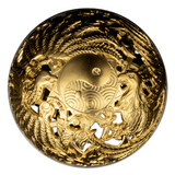 2023 Samoa $5 DRAGON AND PHOENIX 2oz Silver Coin with 24k Gold plating