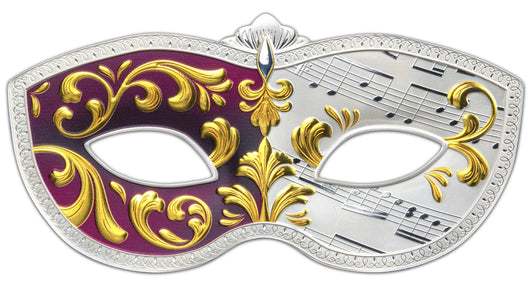 2023 Samoa $10  -VENETIAN MASK - 5oz 999 Silver Coin