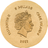 2022 Palau $1 - GOLDEN OCTOPUS - SYRACUSE    0.5 Gram 9999 Gold Coin