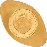 Palau $1 - FOOTBALL     0.5 Gram 9999 Gold Coin