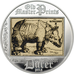 2013  $5 Cook Islands - ALBRECHT DURER RHINO